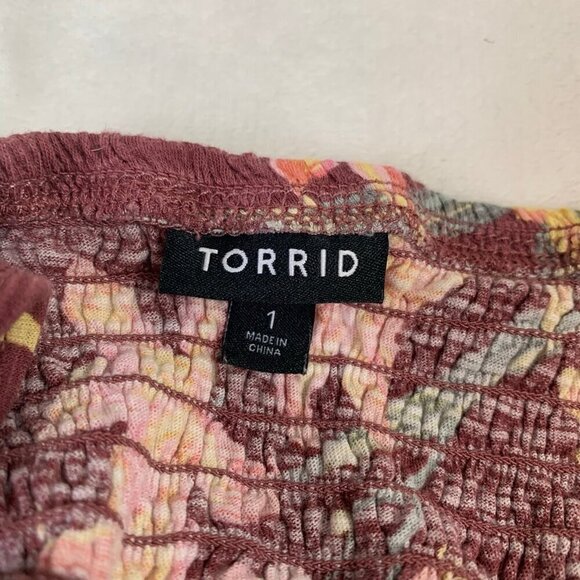 Torrid lightweight floral strappy flowy casual summer spring tank top - Picture 6 of 9